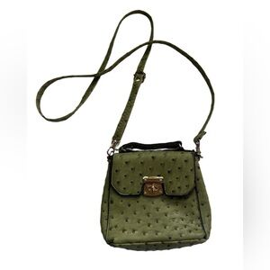 Noelle Faux Vegan Ostrich Leather Clutch Purse